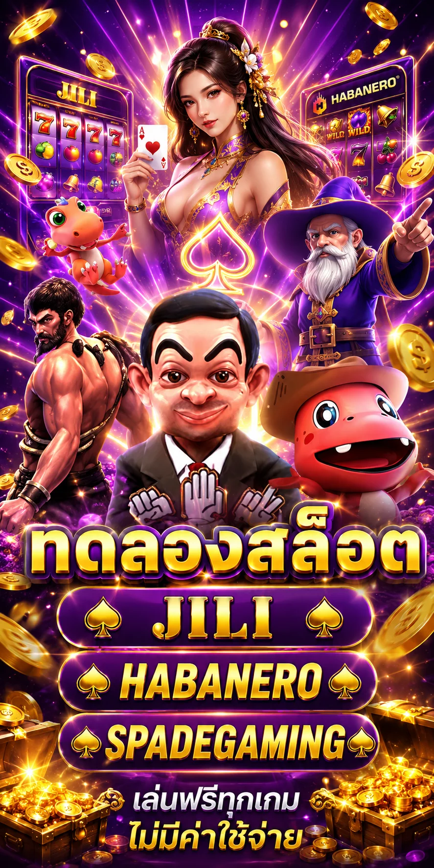 ทดลองสล็อต JILI Habanero Spadegaming ไทยสยามเบท